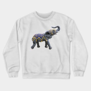 Carousel Animal Elephant Photo Crewneck Sweatshirt